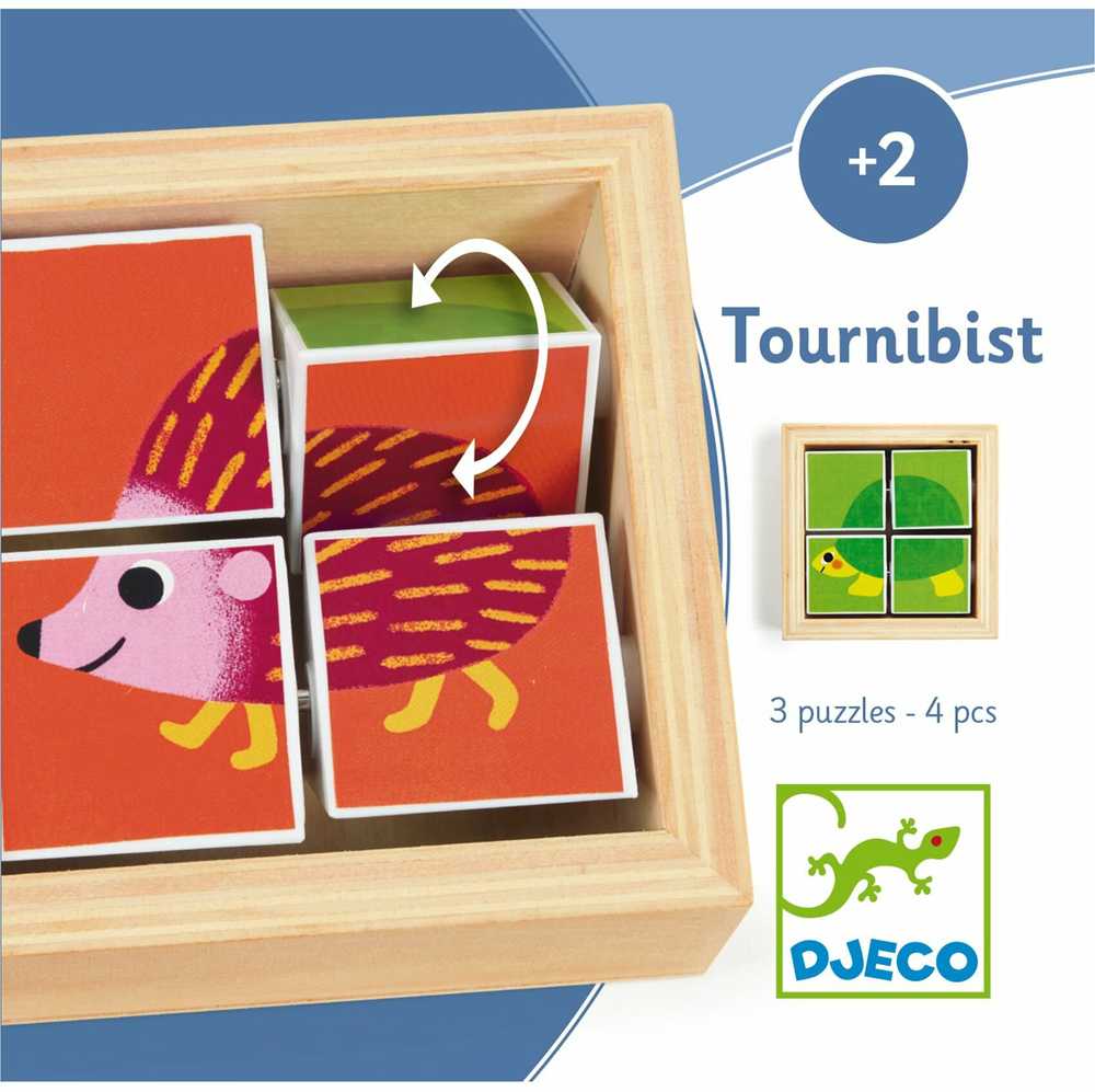 Djeco Medinė dėlionė – Suk gyvūnėlį - Tournibist ( DJ01956 )