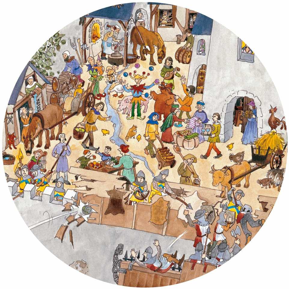 Djeco Dėlionė - Pilies užgrobimas (100 detalių) ( DJ07503 )