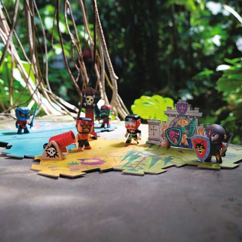 Djeco Arty Toys - Milžiniška dėlionė - Mūšis (30 det.)