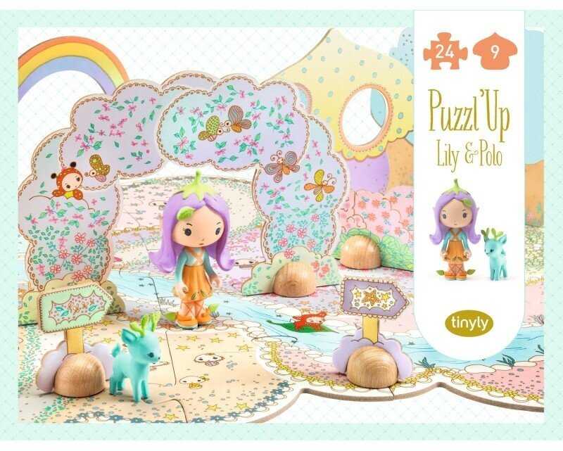 Djeco Tinyly - Milžiniška dėlionė su figūrėles - Lili ir Polas (33 det.)
