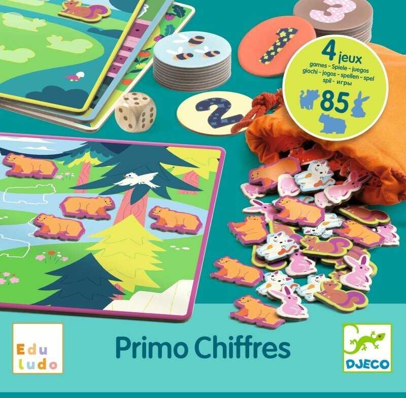 Djeco Edukacinis žaidimas - Eduludo - Pirmieji skaičiai (4 žaidimai) ( DJ08265 )