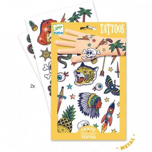Djeco Tatuiruotės - Laukiniai (50+ tatuiruočių) ( DJ09577 )