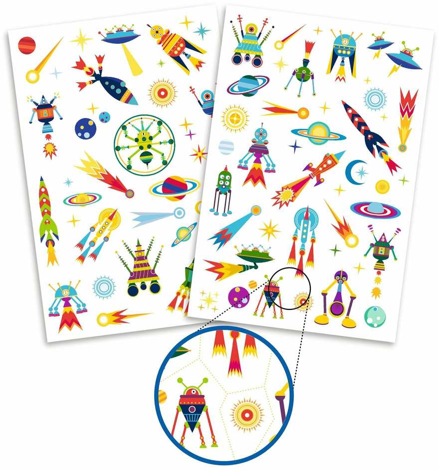 DJECO Body Art Taturuotės Keistasis kosmosas, DJ09590 ( DJ09590 )