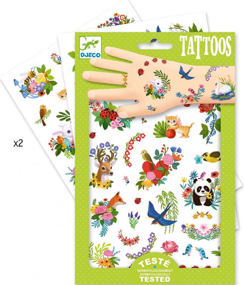 Djeco Tatuiruotės - Pavasaris (50+ tatuiruočių) ( DJ09591 )