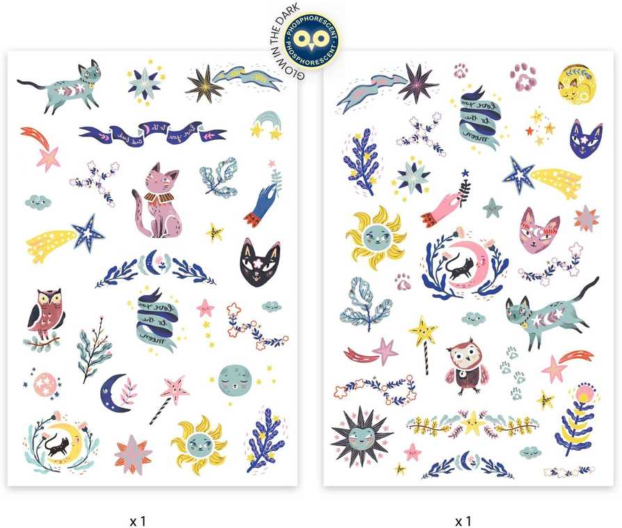 Djeco Tatuiruotės - Saldžių sapnų (50+ tatuiruočių) ( DJ09592 )