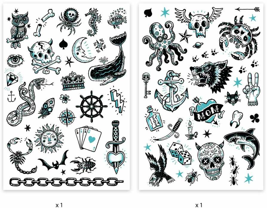 Djeco Tatuiruotės - Tamsi pusė (50+ tatuiruočių) ( DJ09594 )