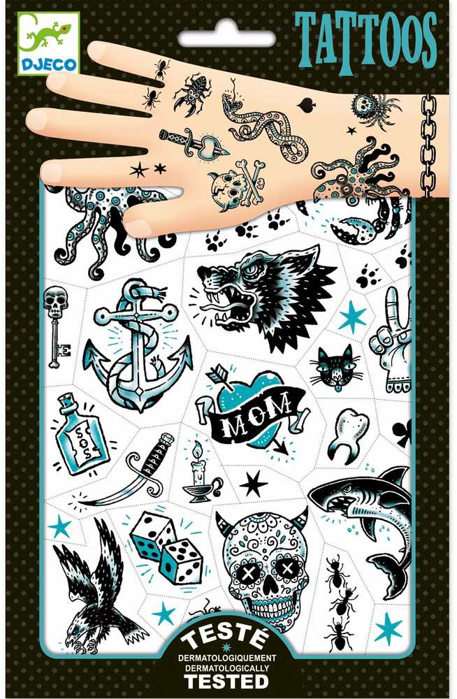 Djeco Tatuiruotės - Tamsi pusė (50+ tatuiruočių) ( DJ09594 )
