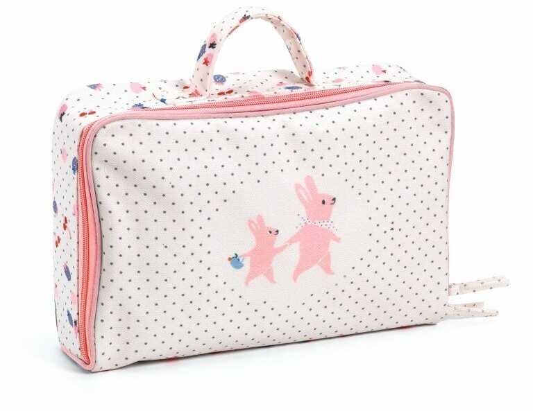 Djeco Baby Pomea - Lėlės - Vanille lagaminas