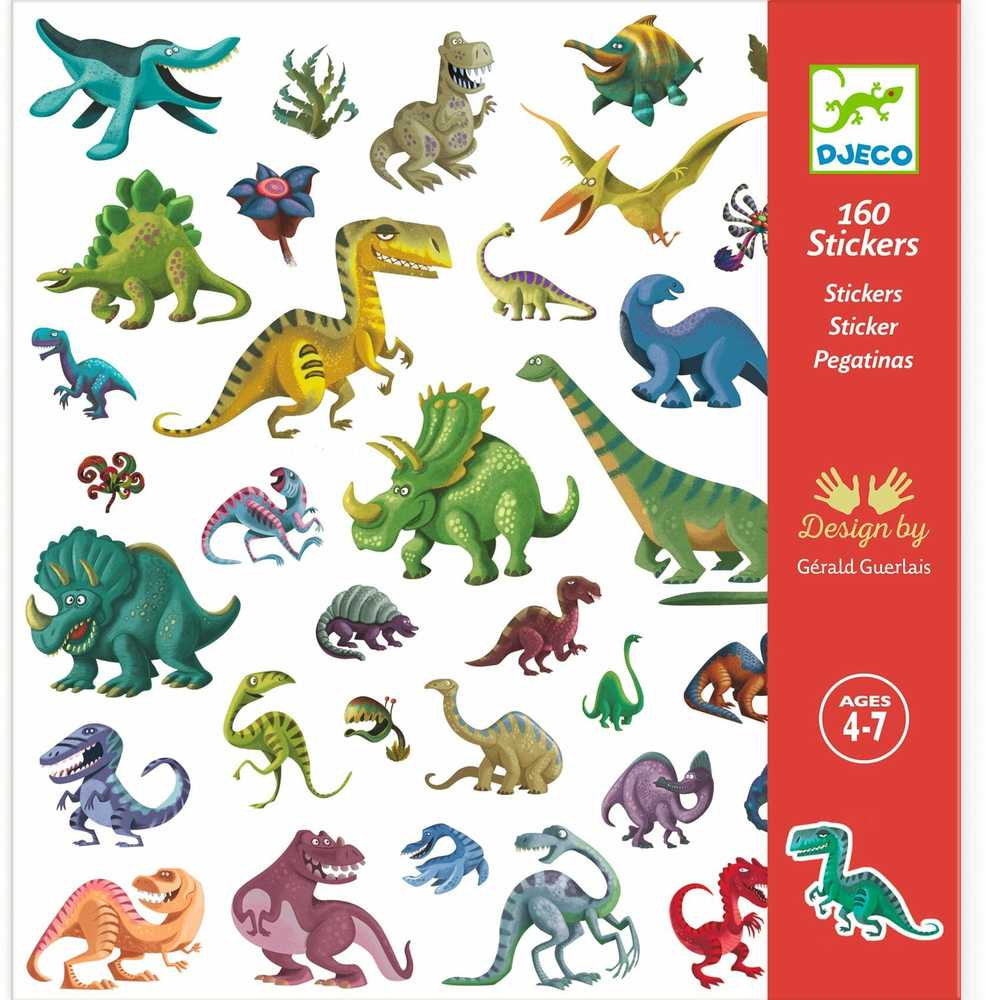 Djeco Lipdukai - 160 lipdukų - Dinozaurai ( DJ08843 )