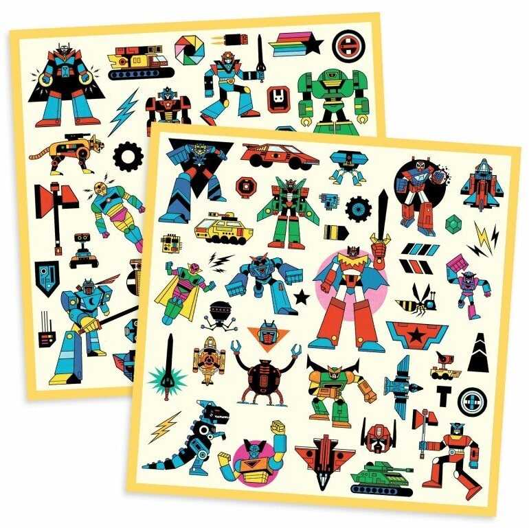 Djeco Lipdukai - 160 lipdukų - Robotai ( DJ09276 )