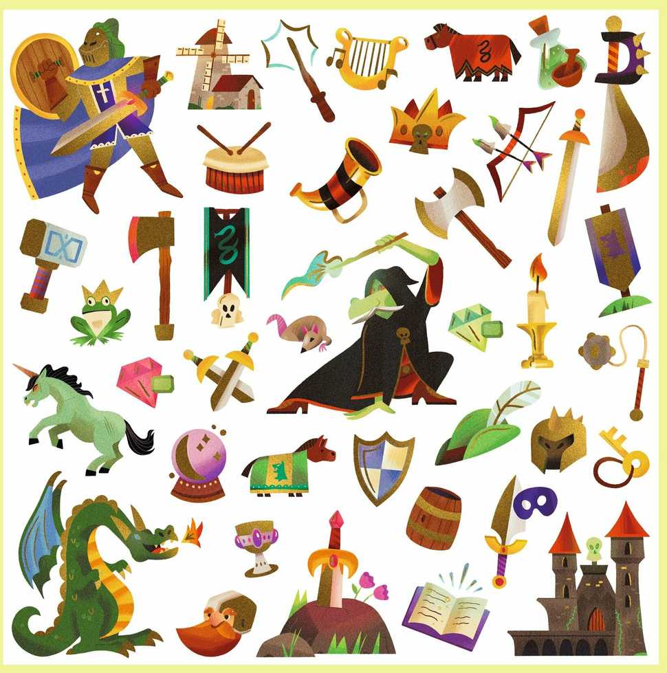 Djeco Lipdukai - 160 lipdukų - Viduramžiai ( DJ09277 )
