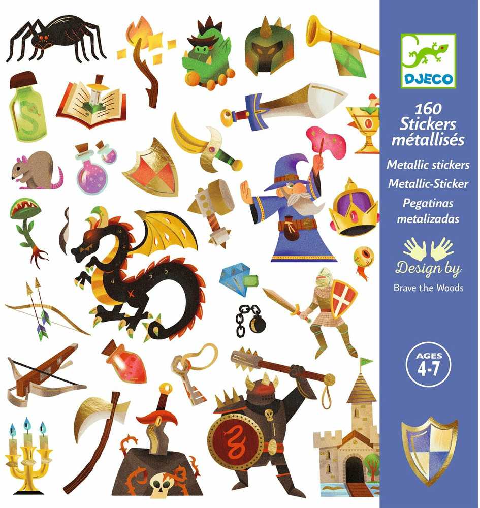 Djeco Lipdukai - 160 lipdukų - Viduramžiai ( DJ09277 )