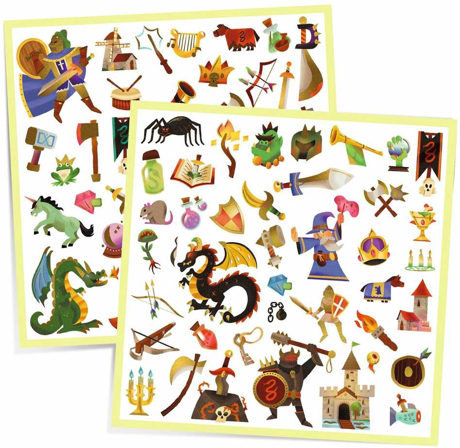 Djeco Lipdukai - 160 lipdukų - Viduramžiai ( DJ09277 )