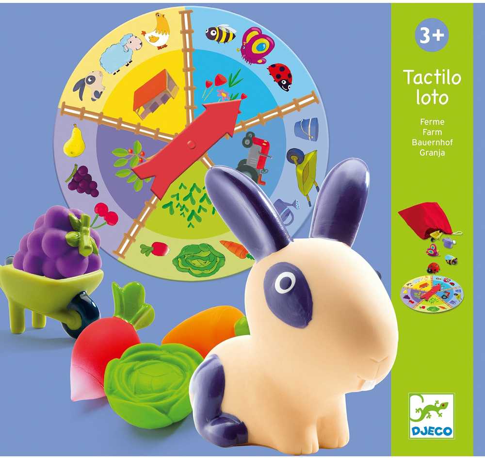 Djeco Edukacinis žaidimas - Lytėjimo Loto - Ferma ( DJ08135 )