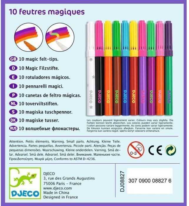 Djeco Maginiai flomasteriai (10 vnt.) ( DJ08827 )