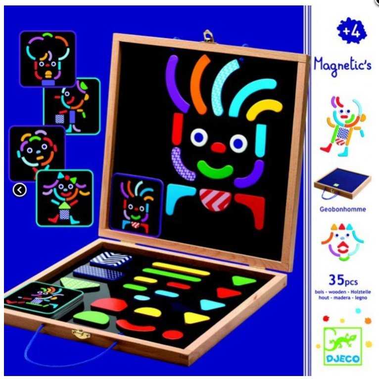 Djeco Magnetinis žaidimas - Geocharacter ( DJ03136 )