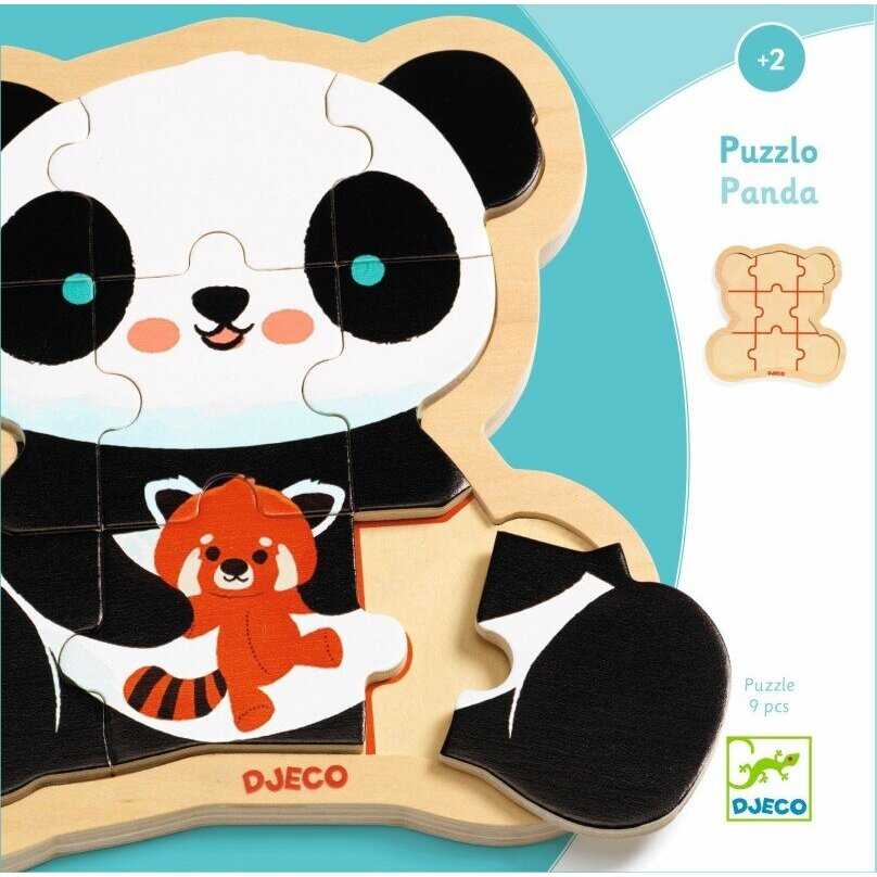 Dėlionė Djeco Medinis mokomasis galvosūkis - Panda (9 detalių) ( DJ01821 )