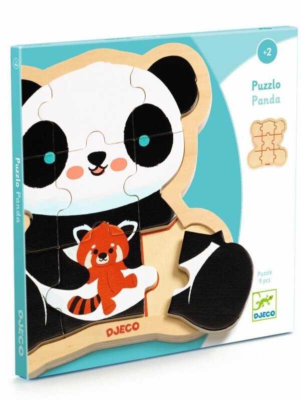 Dėlionė Djeco Medinis mokomasis galvosūkis - Panda (9 detalių) ( DJ01821 )
