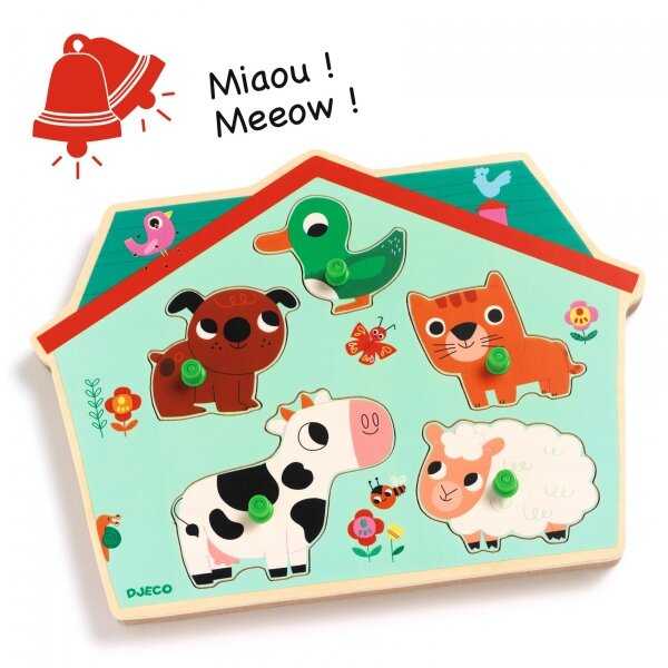 Djeco Mažųjų dėlionė - Ouaf woof ( DJ01707 )