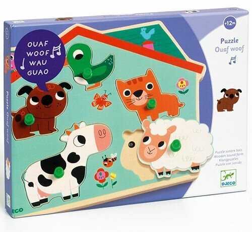 Djeco Mažųjų dėlionė - Ouaf woof ( DJ01707 )