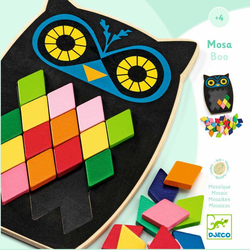 Dėlionė Djeco Medinė mozaika - Moza Boo ( DJ01693 )