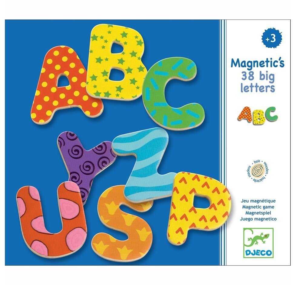 Djeco Magnetukų rinkinys - Magnetinės raidės (38 vnt.) ( DJ03100 )