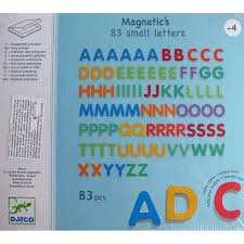 Djeco Magnetukų rinkinys - Magnetinės raidės (83 vnt.) ( DJ03101 )