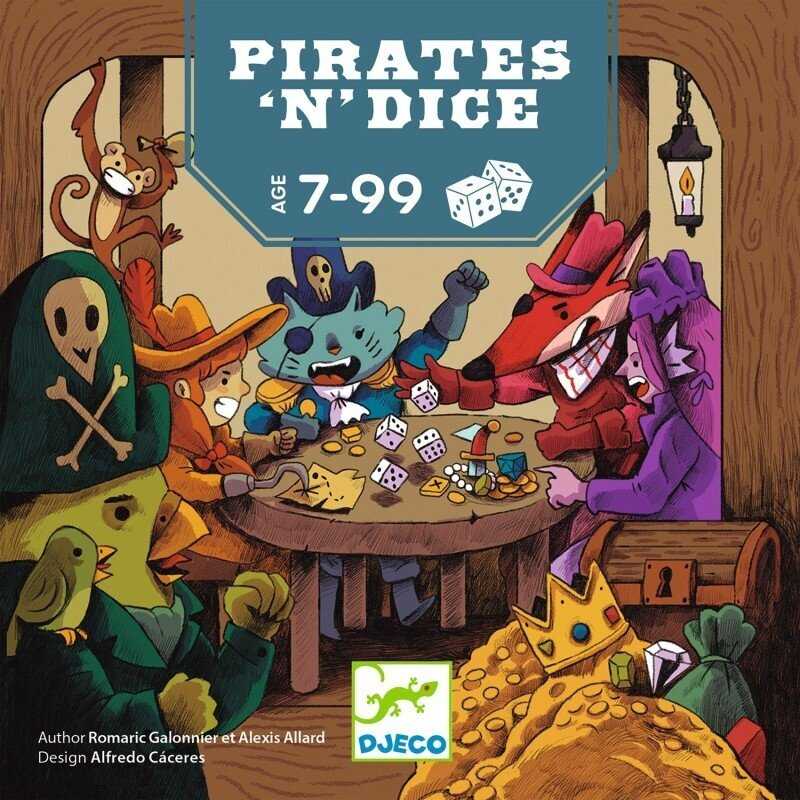 Djeco Metamųjų kauliukų žaidimas - Piratų kauliukai