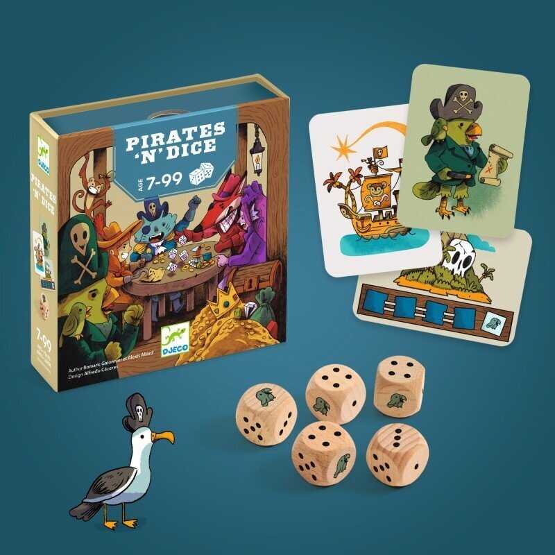 Djeco Metamųjų kauliukų žaidimas - Piratų kauliukai