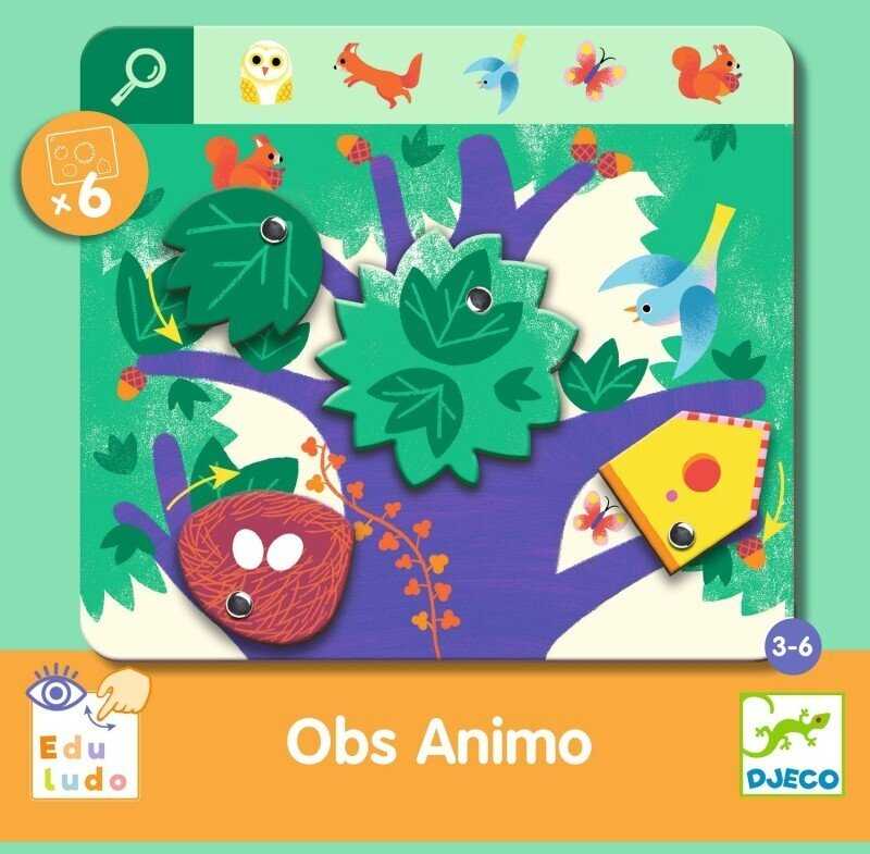 Djeco Mokomasis žaidimas - Eduludo - Gyvūnų stebėjimas
