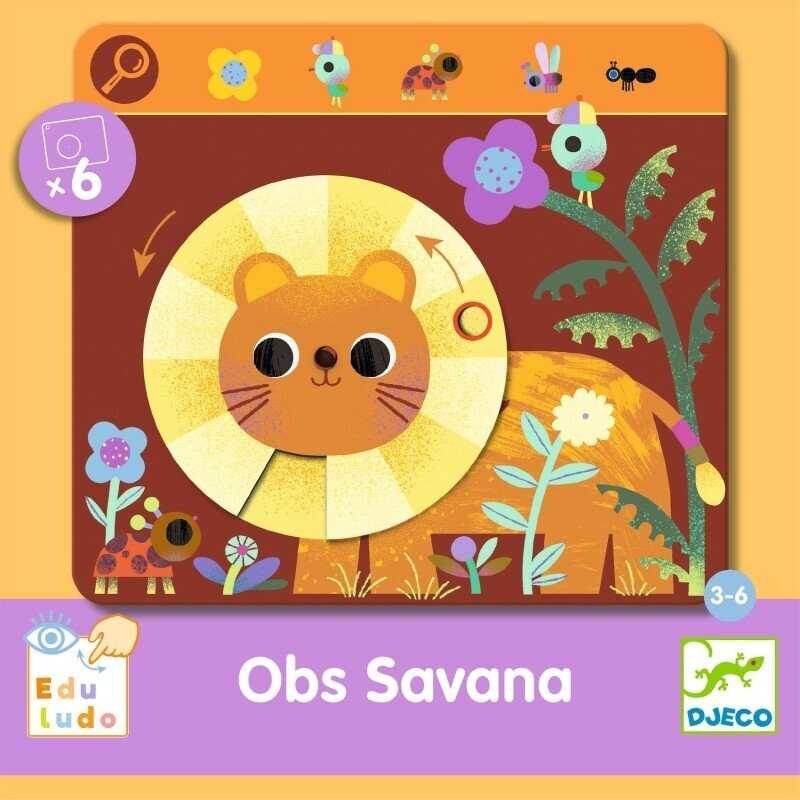 Djeco Mokomasis žaidimas - Eduludo - Savanos stebėjimas