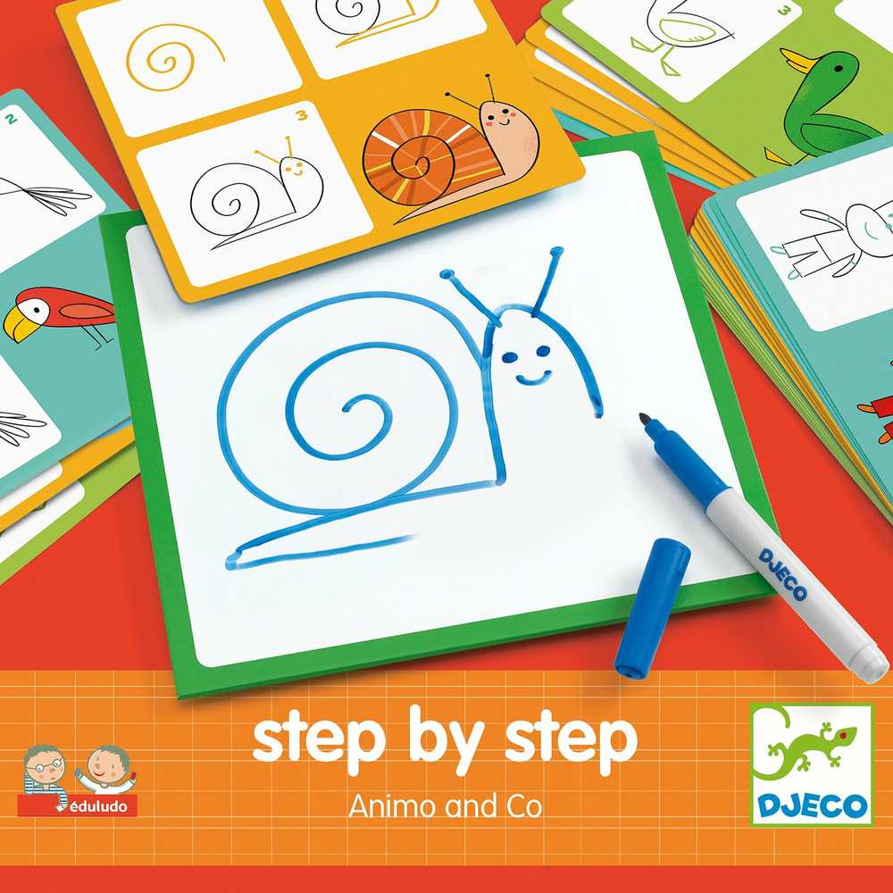 DJECO Piešimo rinkinys Animals and Co, DJ08319 ( DJ08319 )