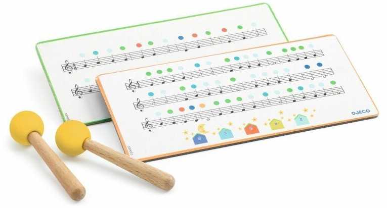 Djeco Animambo Muzikinis instrumentas - Mėlynas metalinis būgnas (8 natos)
