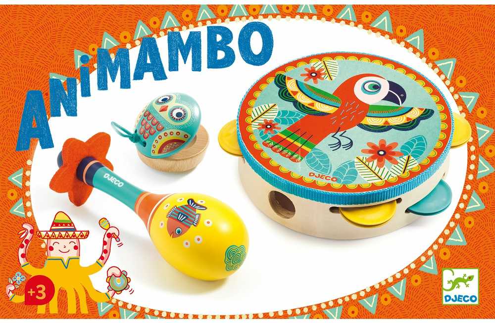 Djeco Rinkinys iš 3-jų muzikos instrumentų - Animambo ( DJ06016 )