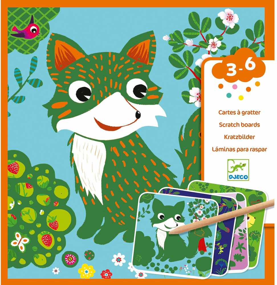 Djeco Nutrinamos kortelės - Laukiniai gyvūnai ( DJ09093 )