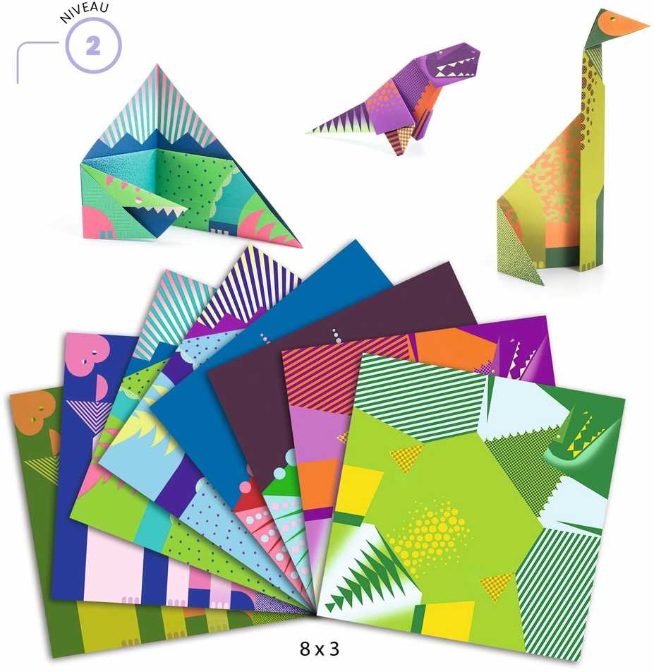 Djeco Origami rinkinys - Dinozaurai ( DJ08758 )