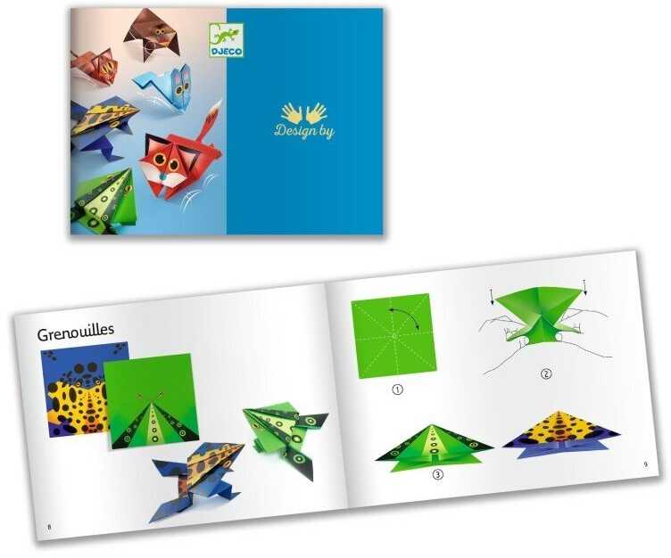 Djeco Origami rinkinys - Šokinėjantys gyvūnai