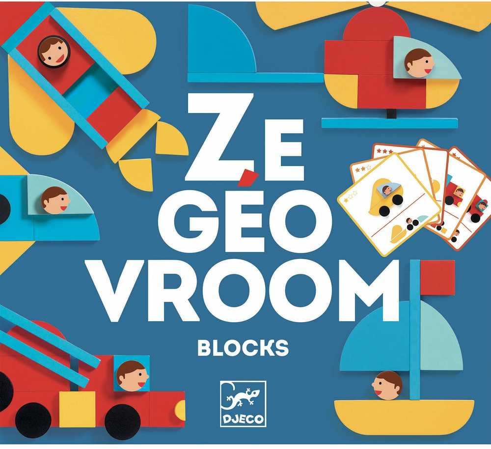 Djeco Paveikslėlių konstruktorius - Ze Geo Vroum ( DJ06436 )