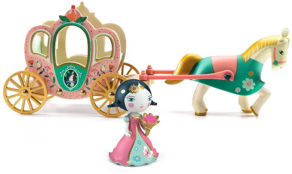 Djeco Arty Toys - Princeses - Mila ir Karieta ( DJ06788 )