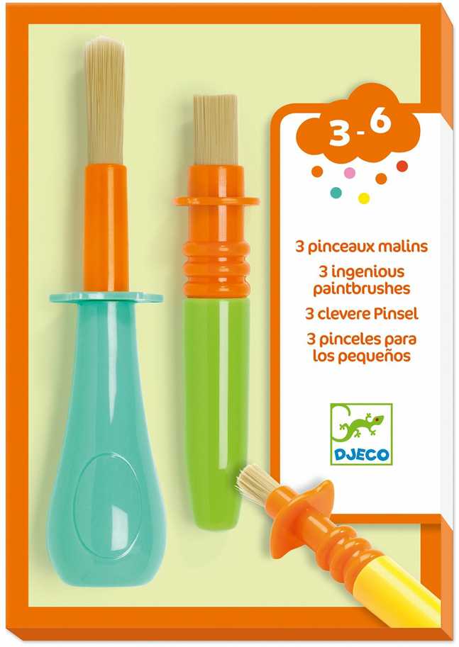Djeco Išradingi dažymo teptukai (3 vnt.) ( DJ09007 )
