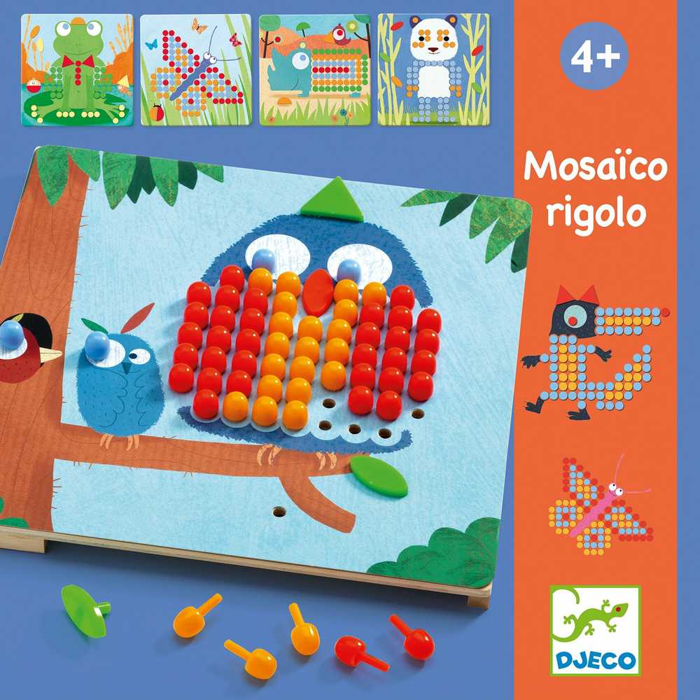 Djeco Lavinamasis žaislas - Mozaika - Mosaico Rigolo ( DJ08136 )