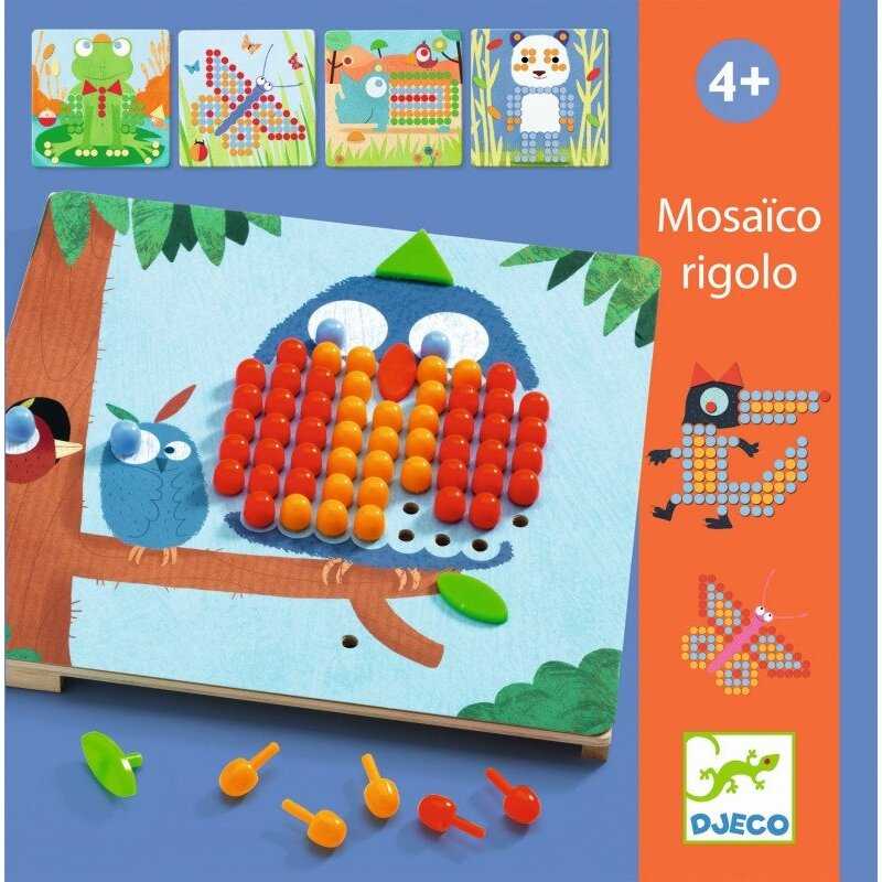 Djeco Lavinamasis žaislas - Mozaika - Mosaico Rigolo ( DJ08136 )