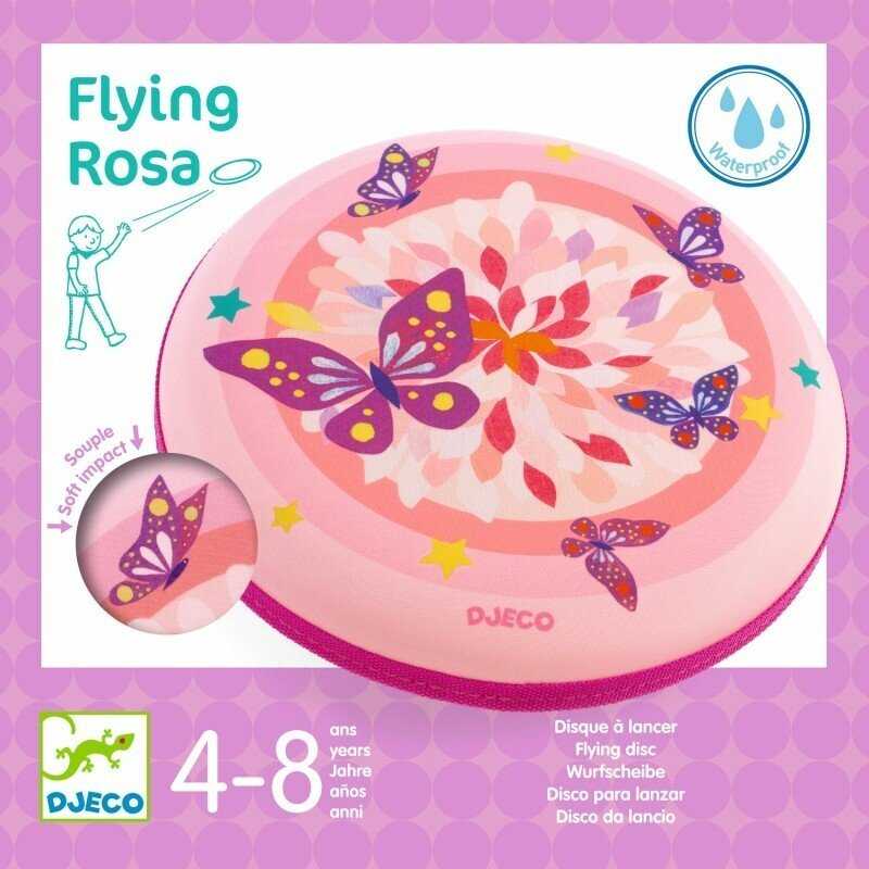 Djeco Skraidantis diskas - Rožiniai drugeliai (20 cm)