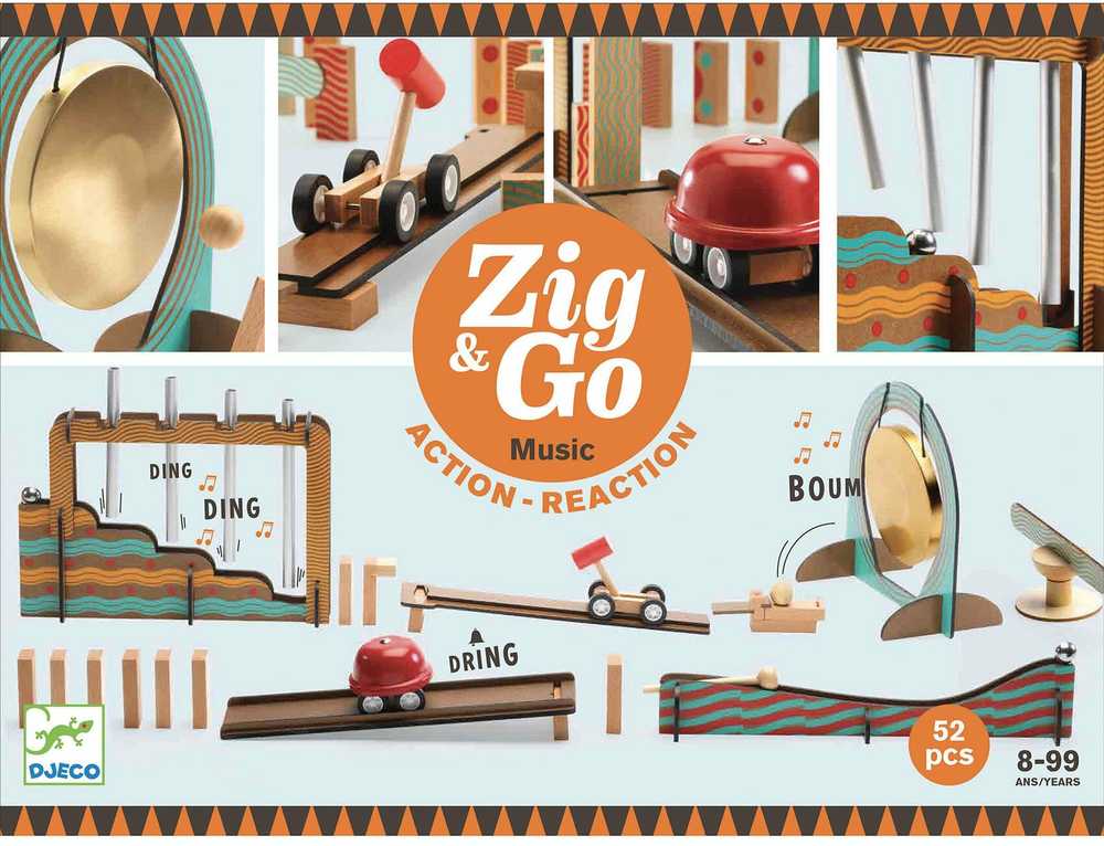 Djeco Statybos - Zig & Go - Muzika - 52 vnt ( DJ05645 )