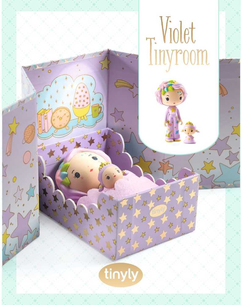 Djeco Tinyly figūrėlės - Mažytis miegamasis - Violetinis ( DJ06965 )