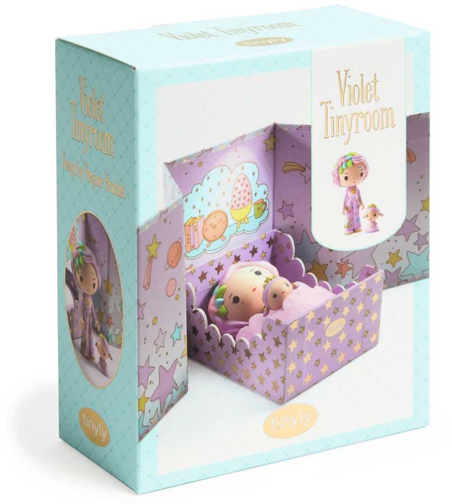 Djeco Tinyly figūrėlės - Mažytis miegamasis - Violetinis ( DJ06965 )