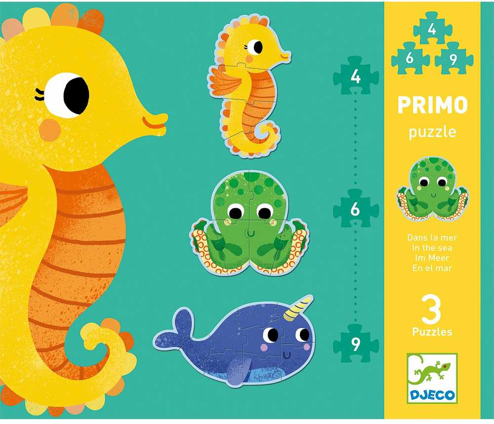 Djeco Progresyvi dėlionė – Jūroje (4, 6, 9 det.) ( DJ07144 )