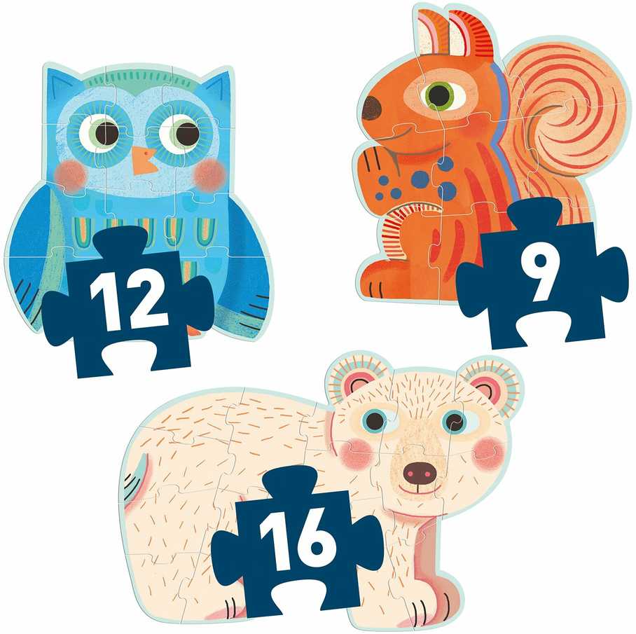 Djeco Progresyvi dėlionė – Miške (9, 12, 16 det.) ( DJ07143 )