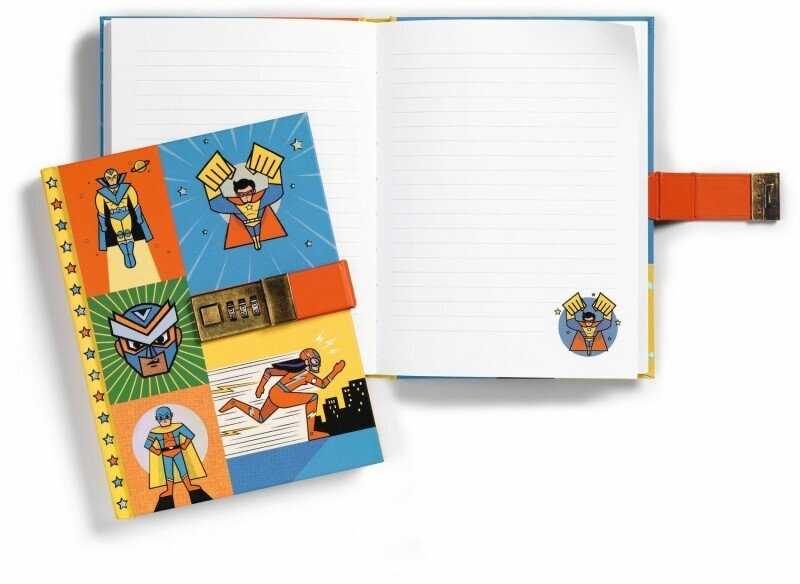 Djeco Slapta užrašų knygutė su kodu - Superherojai ( DD03618 )