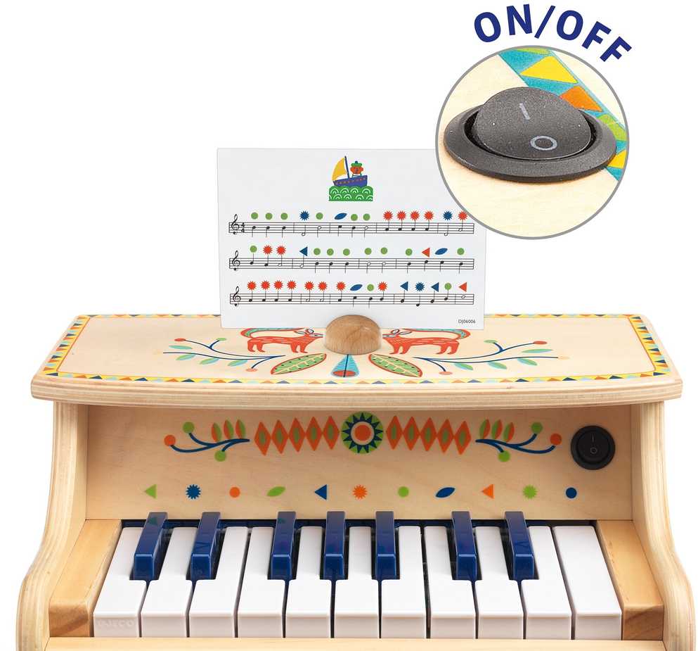 Djeco Animambo Muzikinis instrumentas - Elektroninis pianinas (18 klavišai) ( DJ06006 )